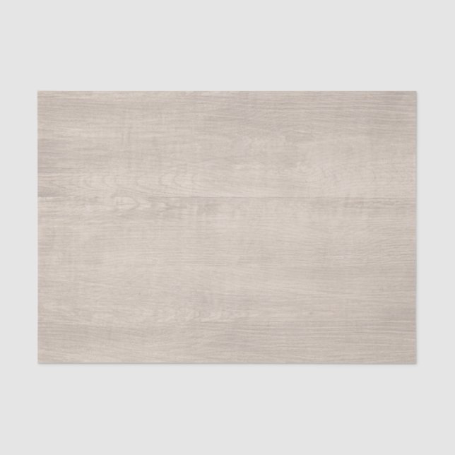 Shabby Vintage Rustic Wood Pattern Custom Tissue Paper (Front)