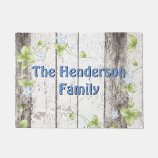 Shabby Wood Look Custom Door Mat
