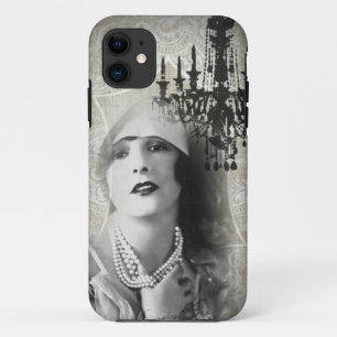 shabbychic Chandelier Vintage Paris Lady Fashion iPhone 11 Case