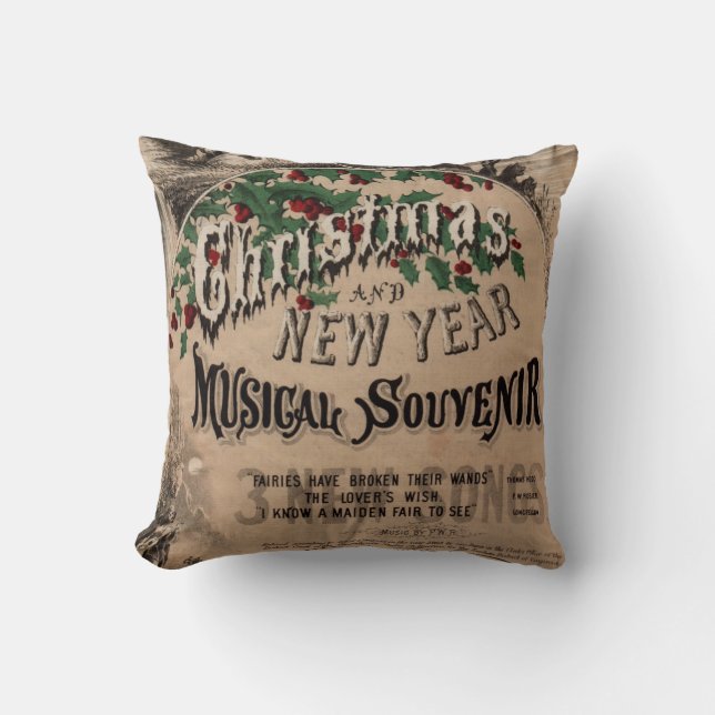 SHABBYCHIC vintage xmas decorations Cushion (Front)