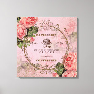 ShabbyVintageRoses2 - Wrapped Canvas