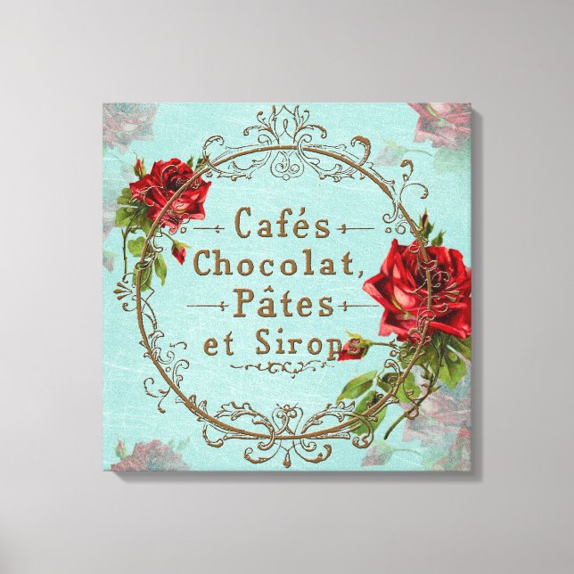 ShabbyVintageRoses - Wrapped Canvas (Front)