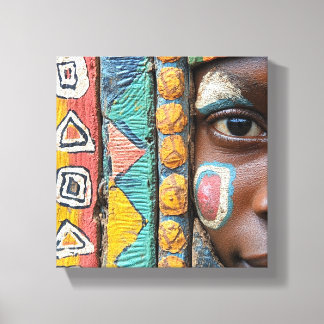 Shabè Ethnic Tile Canvas Print