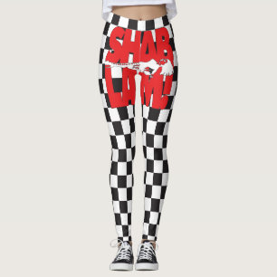 SHABLAM! with drag queen & race flag squares Leggings