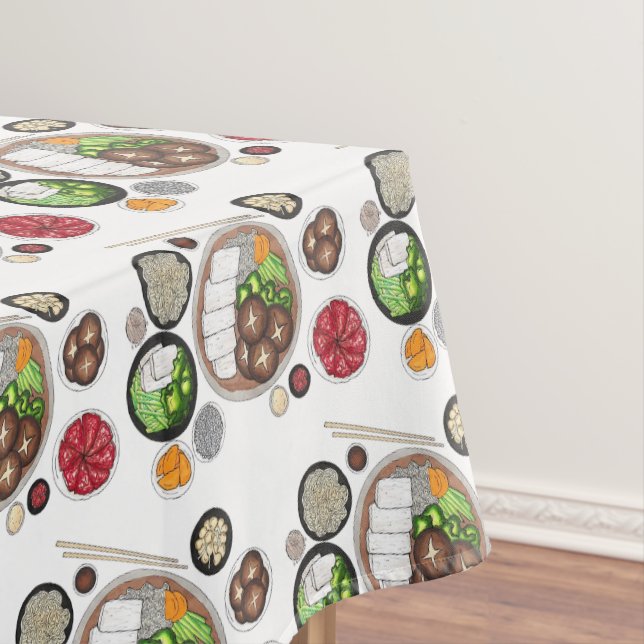 Shabu-Shabu Japanese Food Dinner Party Hotpot Tablecloth (In Situ)