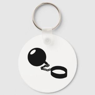 Shackle married key ring