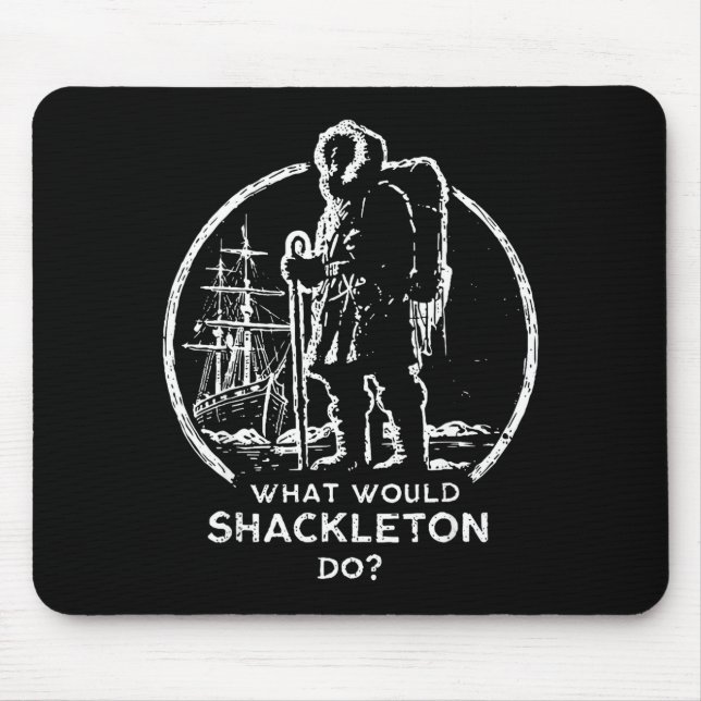 Shackleton Leadership Energy Managers Retro Design Mouse Mat (Front)