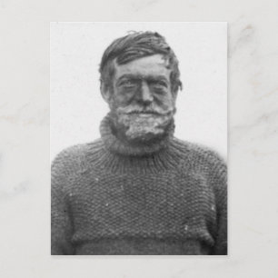 Shackletonin Antarctic Nimrod picture and quote Postcard