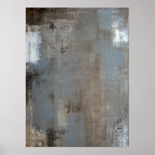 'Shade' Neutral Abstract Art Poster