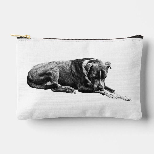 Shaded Dog Zip Pouch (Front)