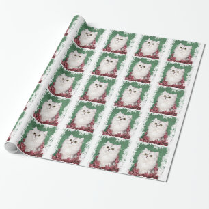 Shaded silver persian Christmas Wrapping Paper