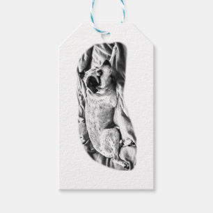 Shaded Terrier Tag, Merry Finish Gift Tags
