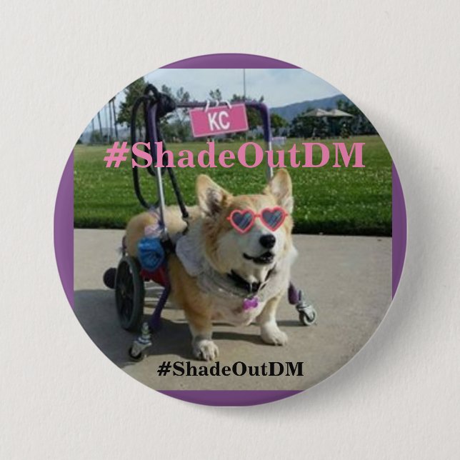 #ShadeOutDM Button (Front)