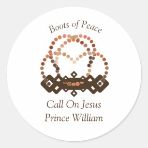 Shades Of A Prince Boy Full Armour of God  Classic Round Sticker