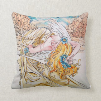 Shades of Angels Throw Pillow16x16 inches Cushion