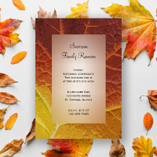 Shades of Autumn Family Reunion Invitation