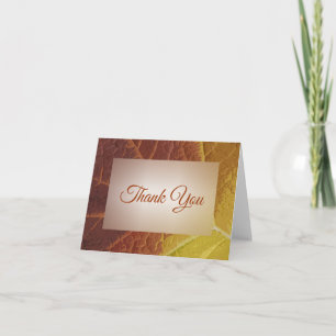 Shades of Autumn Leaf Thank You