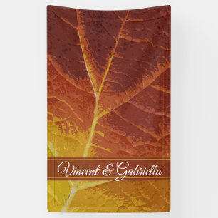 Shades of Autumn Wedding Banner