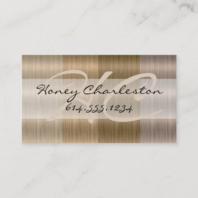 Shades of Blonde Hair Colourist Style Business Card (Front)