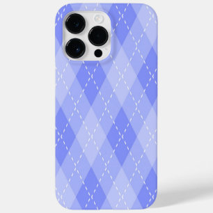 SHADES OF BLUE ARGYLE DIAMOND PATTERNS Case-Mate iPhone 14 PRO MAX CASE