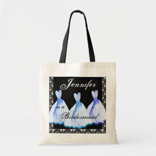 SHADES OF BLUE Bridesmaid Dresses Tote Bag
