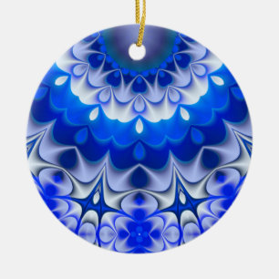 Shades of Blue Christmas Ornament