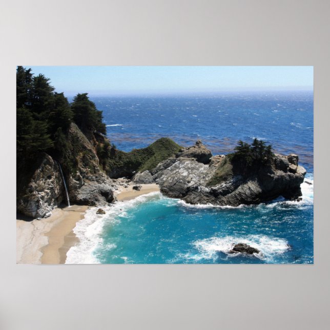 Shades of Blue - Coastal Landscape Photo Poster (Front)