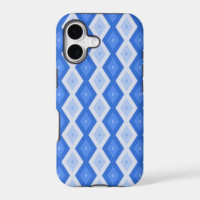 Shades of blue diamond pattern (Back)