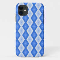 Shades of blue diamond pattern