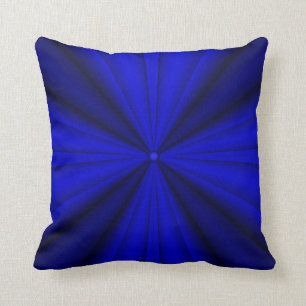 Shades of Blue Folds  Cushion