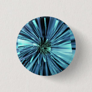 Shades of Blue Fractal Art Button