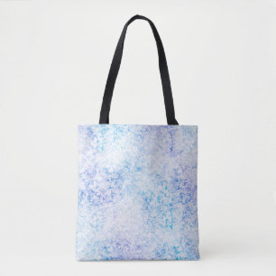 shades of blue frost tote bag