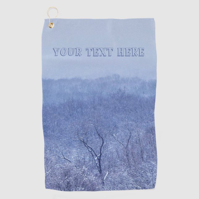 Shades of Blue Golf Towel (Front)