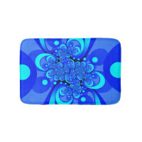 Shades of Blue Modern Abstract Fractal Art