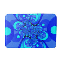 Shades of Blue Modern Abstract Fractal Art