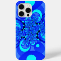 Shades of Blue Modern Abstract Fractal Art