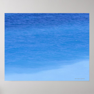Shades of blue ocean, Rhodos, Greece Poster