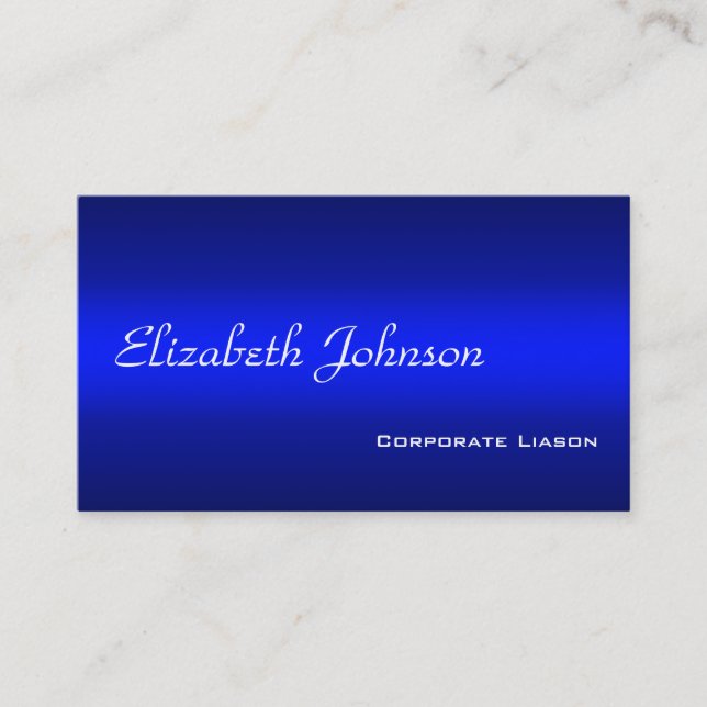 Shades of Blue Professional Standard Business Card (Front)