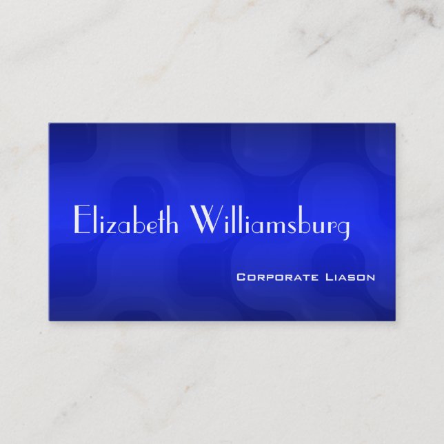 Shades of Blue Professional Standard Business Card (Front)
