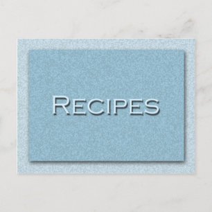 Shades of Blue Recipe Card
