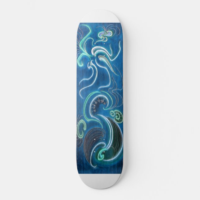 Shades of blue skateboard (Front)