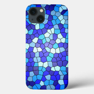 Shades of Blue Stained Glass by Shirley Taylor iPhone 13 Case