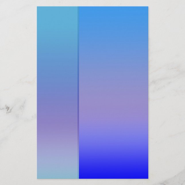 Shades of Blue Stationery (Front)