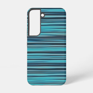 shades of blue stripes samsung galaxy case