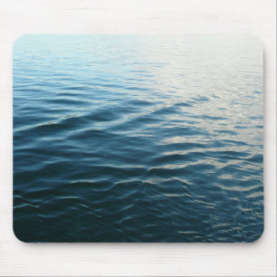 Shades of Blue Water Abstract Nature Photography Mouse Mat
