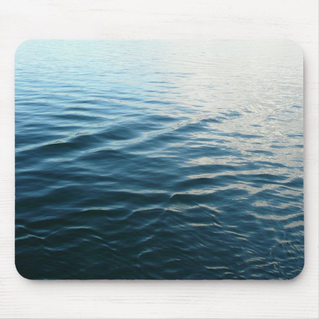 Shades of Blue Water Abstract Nature Photography Mouse Mat (Front)