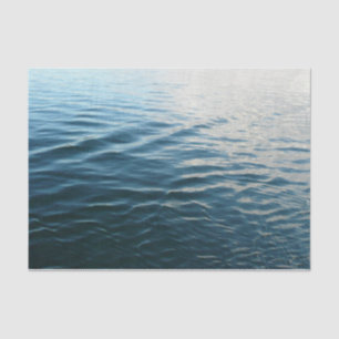Shades of Blue Water Abstract Nature Photography Tissue Paper