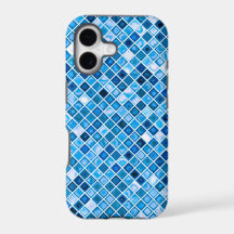 Shades Of Blue 'Watery' Mosaic Tiles Pattern