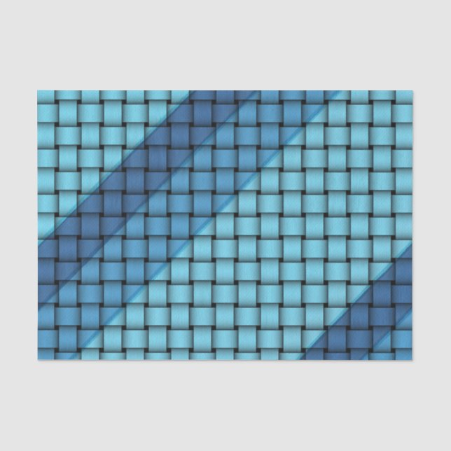 Shades of Blue Weave - Tissue Paper (Front)