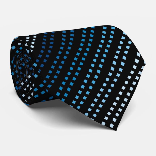 Shades of Blue with Changeable Background Color Tie (Rolled)